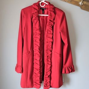 INC International Concepts red coat